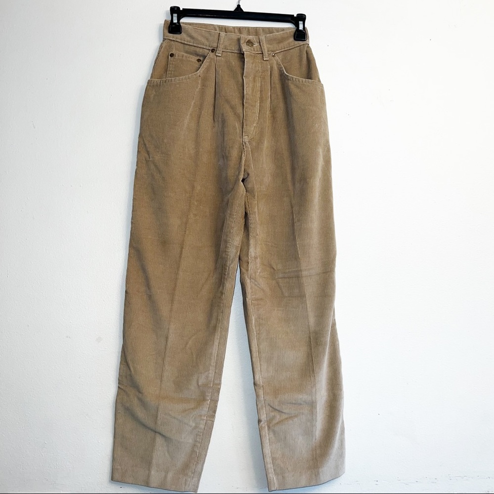 Vintage Lee | Corduroy Pants Trousers Zipper High Waist Size 7